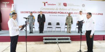 Gobernador Américo Villarreal toma protesta al nuevo secretario de Seguridad Pública de Tamaulipas