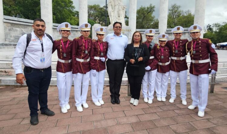 Obtiene la UAT segundo lugar nacional en competencia de escoltas y bandas de guerra