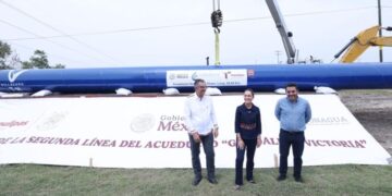Presidenta Claudia Sheinbaum supervisó la construcción del nuevo acueducto de Ciudad Victoria