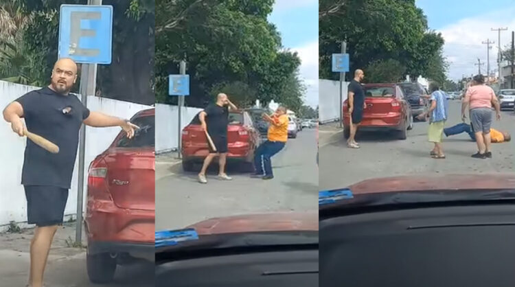 Desquiciado arremete contra hombre de la tercera edad en Victoria, Fractura craneal lo mantiene grave