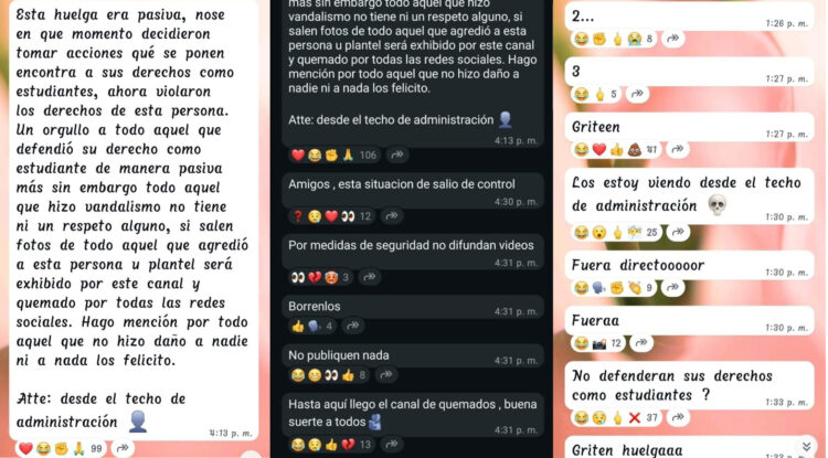 En el CETIS 78: No son alumnos son delincuentes, no son maestros son autores intelectuales del grupo delincuencial   