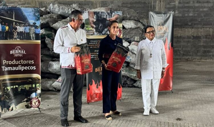 Recorrió presidenta empacadora de carbón vegetal “El Bernal”