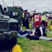 ¡Brutal choque y volcadura de blindado militar en Ciudad Victoria deja más de 10 lesionados!
