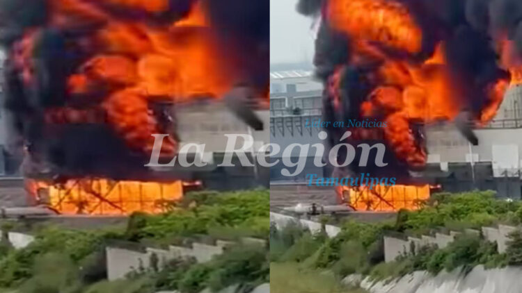 Incendio en la termoeléctrica Iberdrola de Altamira moviliza a cuerpos de emergencia