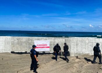 Denuncian construcción ilegal en playa de Veracruz; Profepa interviene