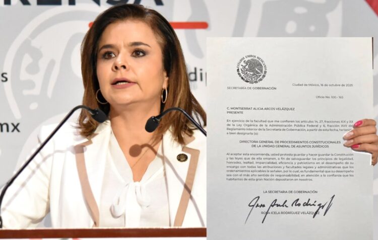🚨 Montserrat Arcos, nueva directora de procedimientos en SEGOB 📋✨