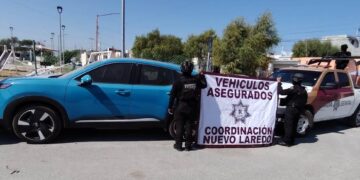 Guardia Estatal asegura vehículo robado en Nuevo Laredo