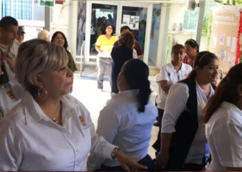 ¡Protestan contra la Dra. Paulina Bautista Vázquez por hostigamiento y abusos en Salud!