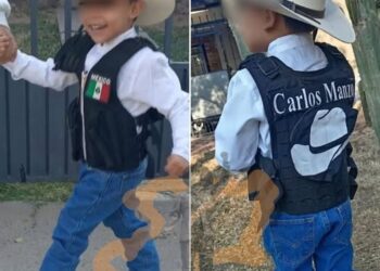 Niño llega a su kínder vestido como Carlos Manzo y causa sensación en Guanajuato