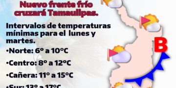 ¡Atención, Tamaulipas! Se aproxima un nuevo frente frío polar-ártico