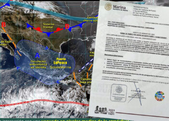 Cierran puerto de La Pesca por evento de norte fuerte y oleaje elevado