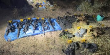 Reynosa: Guardia Estatal repele agresión y asegura arsenal tras enfrentamiento