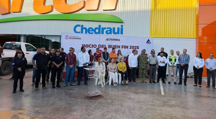 Presente Guardia Estatal en arranque de El Buen Fin 2025 en la zona sur