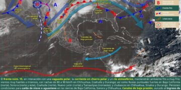Alertan por Frente frío 15; traerá marcado descenso de temperatura a Tamaulipas