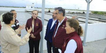 Supervisa Américo rehabilitación de tratadora de aguas residuales en Nuevo Laredo