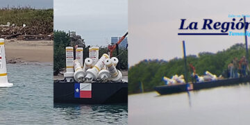 Alertan presencia de barcos de EE.UU. instalando boyas en el Río Bravo