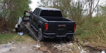 Guardia Estatal recupera camioneta con reporte de robo en Matamoros