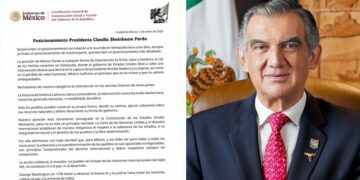 Desde Tamaulipas, Américo Villarreal respalda postura de Claudia Sheinbaum ante Venezuela