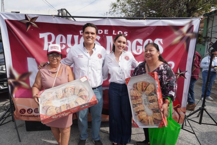 Humberto Prieto y Verónica Garza recorren colonias de Reynosa en festejos de Reyes Magos