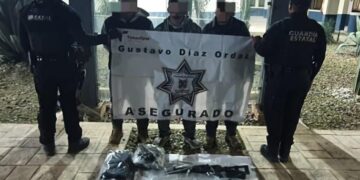 🚨 Guardia Estatal repele agresión armada y detiene a tres civiles en Díaz Ordaz
