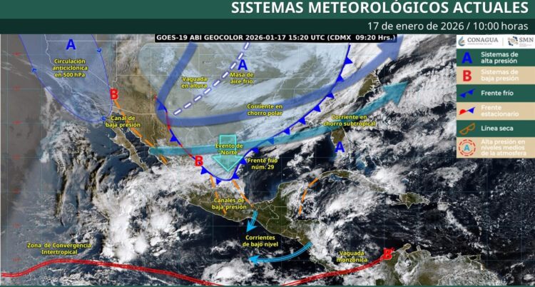 Activan alerta para Tamaulipas llega intenso Frente Frío 29.
