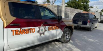 Tránsito Estatal asegura en Reynosa camioneta con reporte de robo en el extranjero