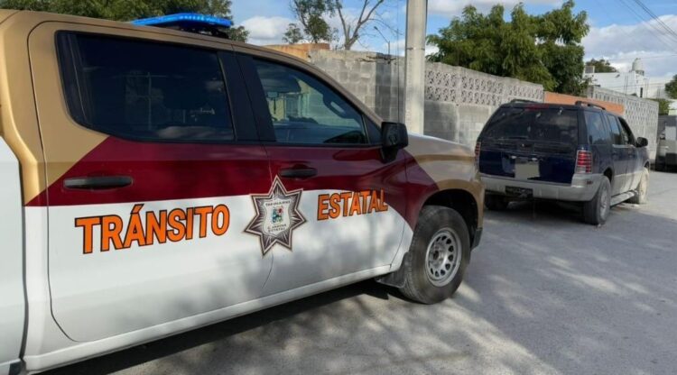 Tránsito Estatal asegura en Reynosa camioneta con reporte de robo en el extranjero