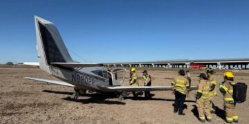 Aeronave realiza aterrizaje de emergencia cerca del Puente Internacional de Pharr