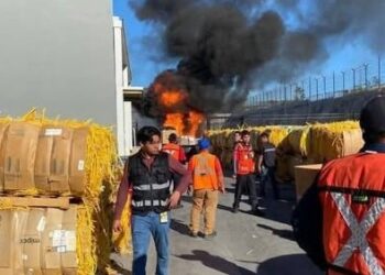Incendio en maquiladora Corning RCS moviliza a cuerpos de emergencia en Reynosa