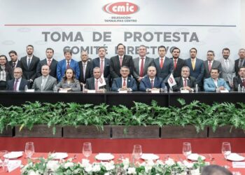 Asiste Américo Villarreal a la renovación de la CMIC y llama a construir el futuro de Tamaulipas
