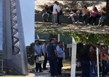 🚨🔥 ¡Alerta en la torre de cristal! fuerte olor provoca evacuación en pleno bulevar Práxedis Balboa 🔥🚨