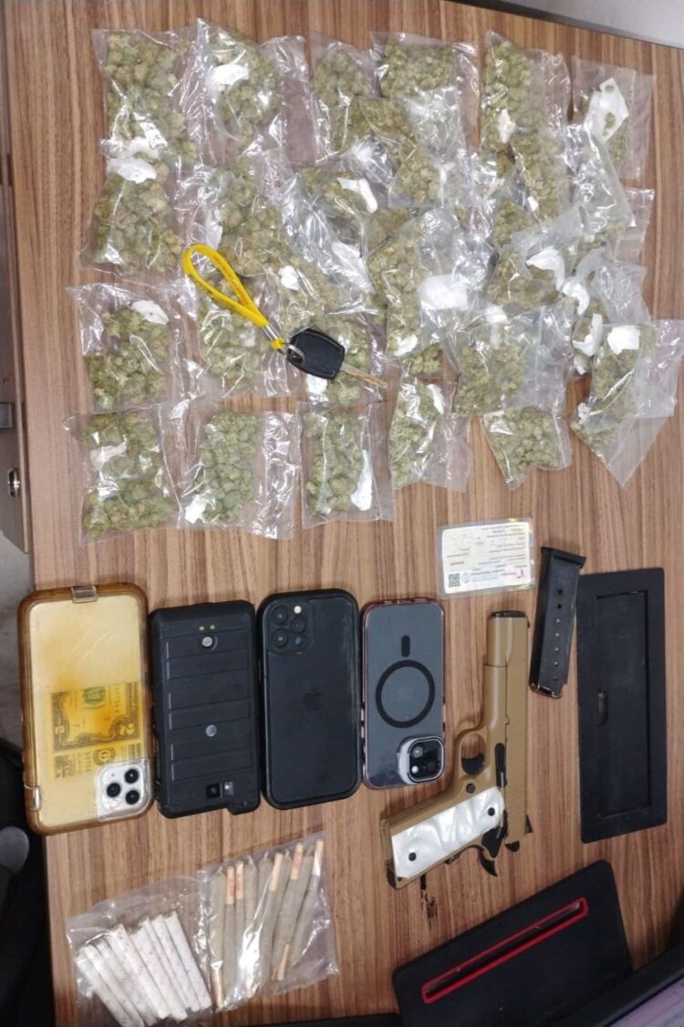 Tránsito Estatal asegura arma corta y drogas en Reynosa