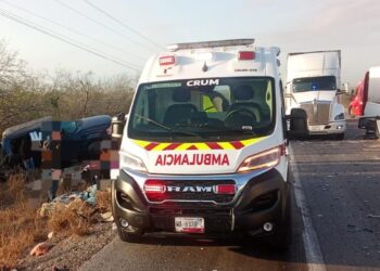 Brutal accidente en la Victoria–Matamoros deja 7 lesionados; cinco son menores