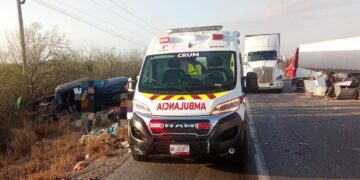 Brutal accidente en la Victoria–Matamoros deja 7 lesionados; cinco son menores