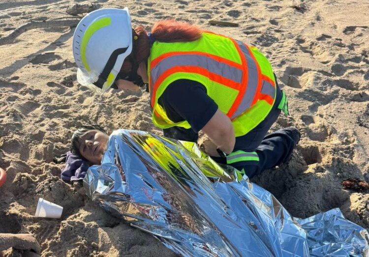 ¡A segundos de la muerte! domingo de ramos casi termina en tragedia en playa de Tamaulipas