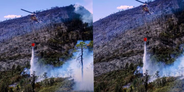 Avanza al 70 % el control del incendio forestal “Puerto del Volcán” en Miquihuana