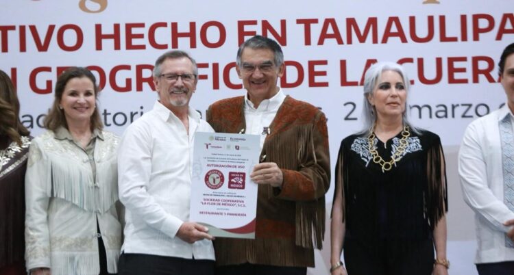 *Tamaulipas está en su mejor momento: entregan distintivos a emprendedores e Indicación Geográfica de la Cuera Tamaulipeca*