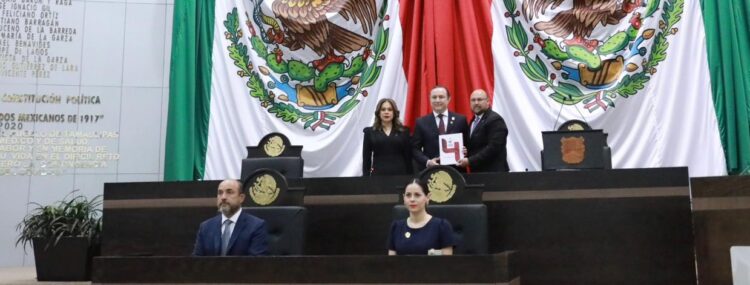 Recibe Legislatura 66 el Cuarto Informe del Gobernador Américo