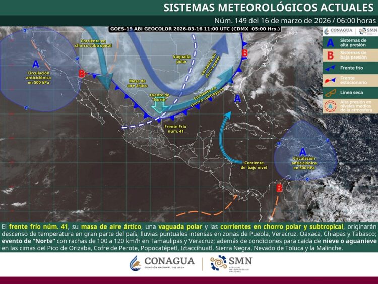 Entra frente frío 41 con Norte violento a Tamaulipas