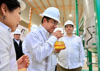 Autoridades federales de energía realizan recorrido en la planta de pirólisis de plásticos en Altamira