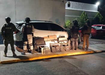 Guardia Estatal asegura armamento, municiones y drogas en Matamoros