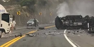 Tragedia en autopista: mueren 3 jóvenes; uno era hijo del director de BBVA México
