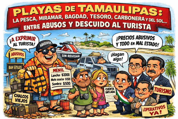 ¡Turismo en riesgo! denuncian abusos, precios excesivos y falta de vigilancia en playas de Tamaulipas