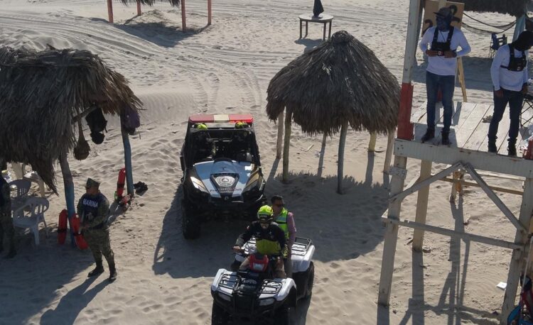 Refuerzan acciones de seguridad en Playa La Pesca durante periodo vacacional