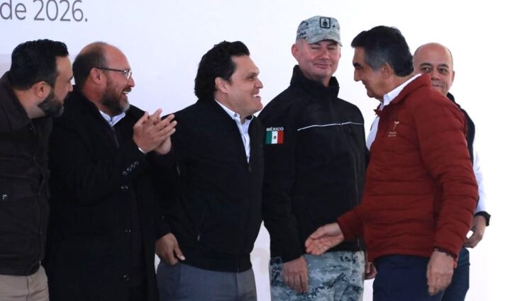 Inicia semana Humberto Prieto, participando en ceremonia cívica junto al Gobernador Américo Villarreal.