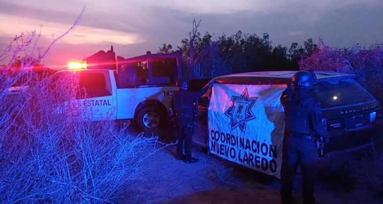 Asegura Guardia Estatal vehículo robado, arma larga y equipo táctico en Nuevo Laredo