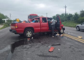 Cierran circulación en la Carretera Federal 101 por accidente con lesionados en San Fernando