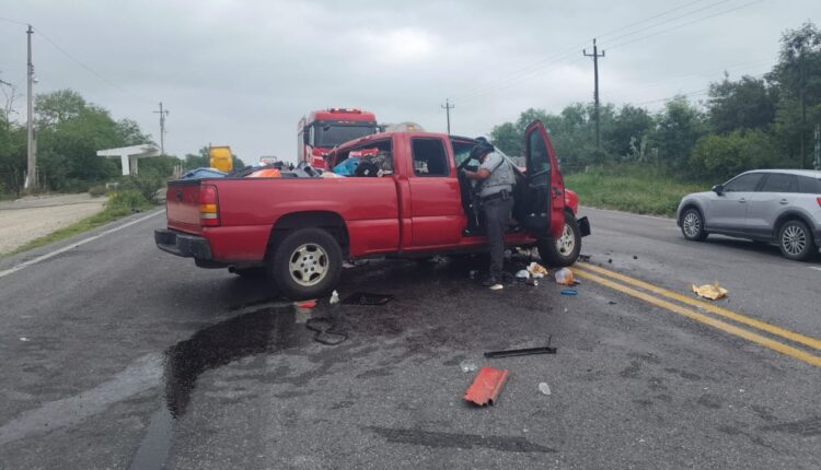 Cierran circulación en la Carretera Federal 101 por accidente con lesionados en San Fernando