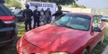 Guardia Estatal recupera vehículo robado en Ciudad Victoria; hay un detenido
