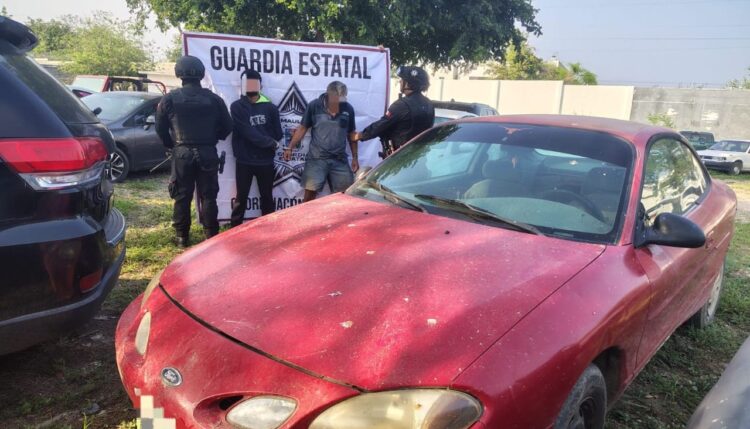 Guardia Estatal recupera vehículo robado en Ciudad Victoria; hay un detenido